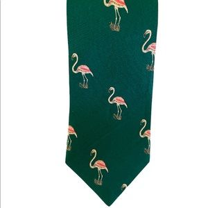 Ralph Lauren - Polo Flamingo and Hunter Green Tie